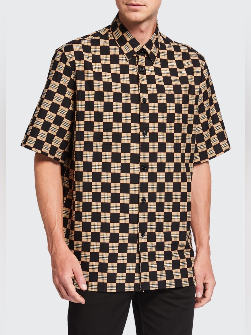 BURBERRY Men's Trulo Vintage Checkerboard Sport Shirt